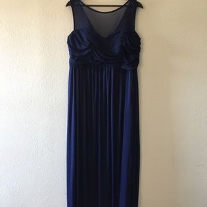 NWT David’s Bridal Navy Blue Formal Dress